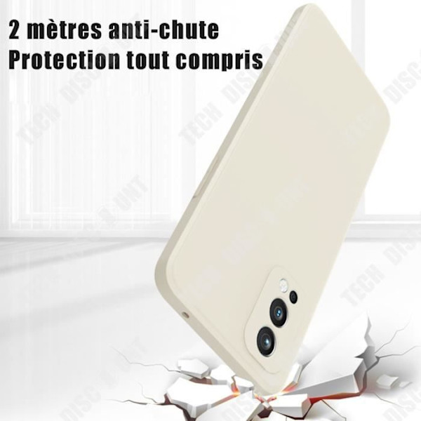 TD® för Oneplus nord 2 Rubiks kub flytande tunt hål rakt kant silikontelefonfodral Plus All-Comp skyddande skal