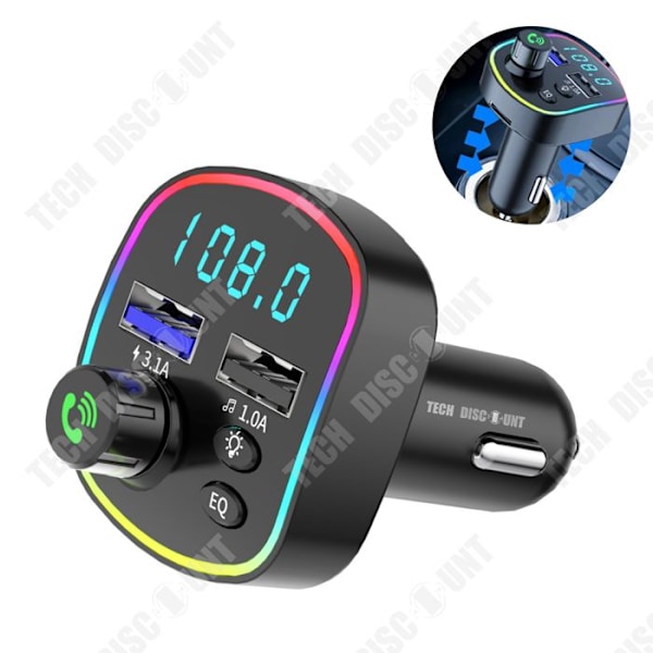 TD® FM Bluetooth-sender Biloplader Bluetooth MP3-afspiller Bluetooth Håndfri Bluetooth Biltilbehør