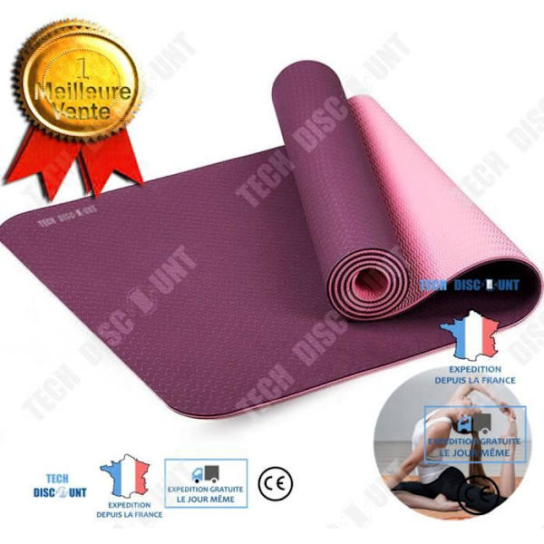 TD® Yogamatta stark och lätt miljövänlig mjuk och bekväm fitnessyoga stretching sporttillbehör chic present