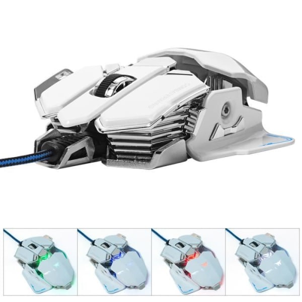 Combaterwing [ Gaming Mouse ] 4800 DPI Senaste optiska USB Gamer Mouse Fighter Wings med 10 programmerbara musknappar...