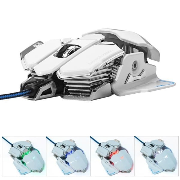 Gamingmus - Combaterwing - 4800 DPI - Kabelansluten - 10 programmerbara knappar - RGB LED