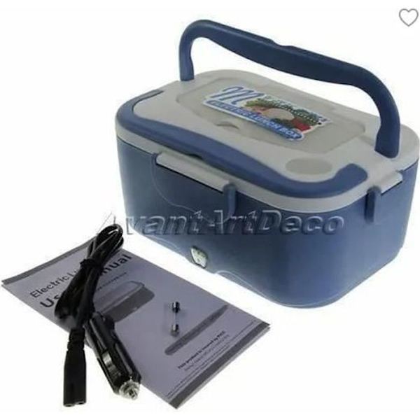 Matslåda - Lunchbox Bilar - Elektrisk - 24V - Hermetisk - 1.5L - Blå Blå