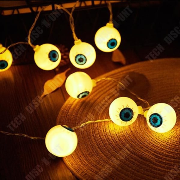 TD® 40LED Halloween sjov horror øje spøgelse festival lysguirlande dekorativ lysguirlande
