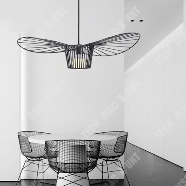 TD® Luster med stråhatte 60CM i diameter Erosion-resistent Retro industrielt stil Passer til stuen og køkkenet