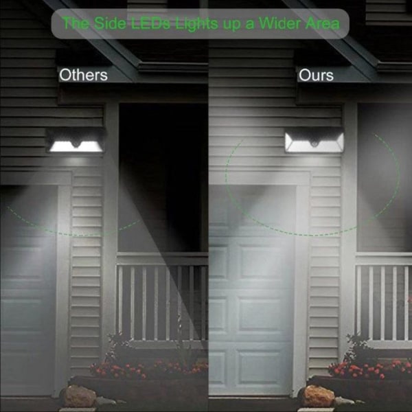 2st Solsensor Vägglampa TD® 54LED Utomhus Vattentät Mänsklig Infraröd Sensor Vägglampa