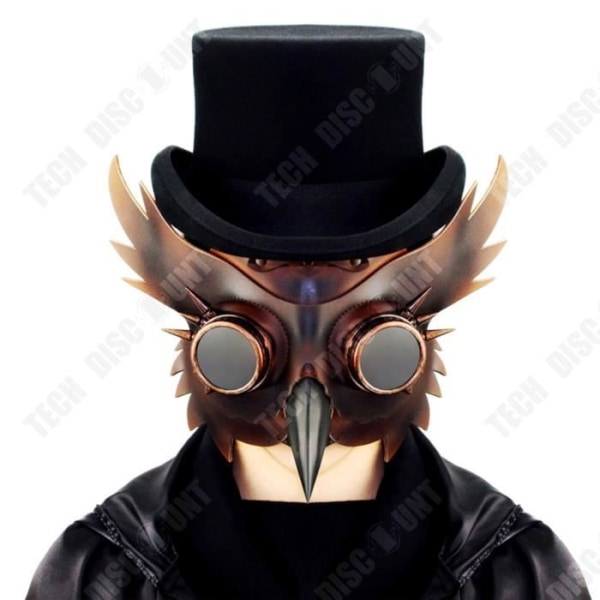 TD® Steampunk Medieval Plague Beak Mask Halloween Animal Mask Bar rekvisita Rolig Holiday Party Mask Försämrad