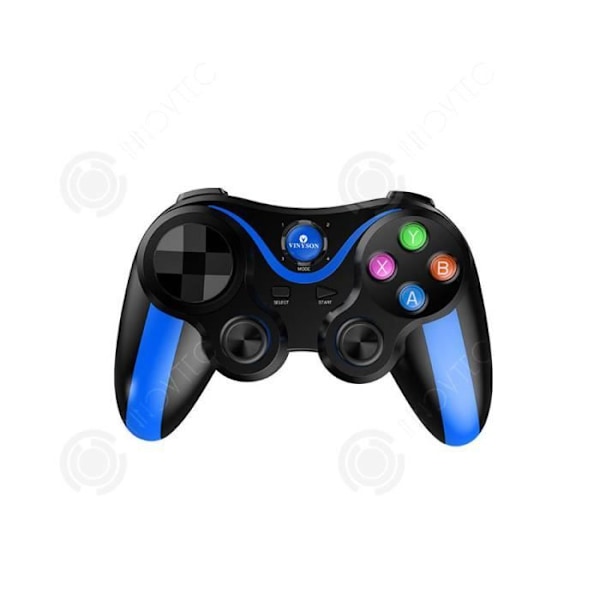 INN® Langaton Bluetooth-peli-ohjain - Langaton USB-peliohjain - Kuulokeliitäntä ja integroitu mikrofoni - sininen