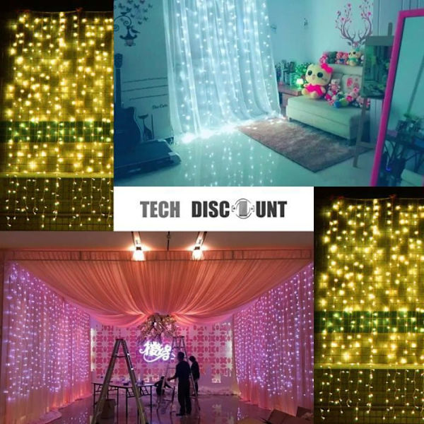 TD® LED jouluvalot 3*3 metriä jouluvalot koristelu valot lyhdyt LED tähtiä valot kotiin Varm