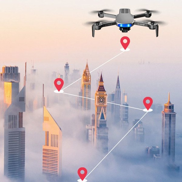Drone - TD® - Dobbeltkamera 8K - Autonomi 25 minutter - GPS - Intelligent flyvning