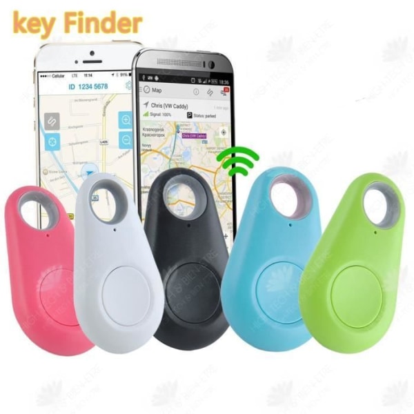 HTBE® 2-pack multifunktions anti-förlorad smart selfie, Bluetooth-spårare, plånboksnyckelsökare, enhet