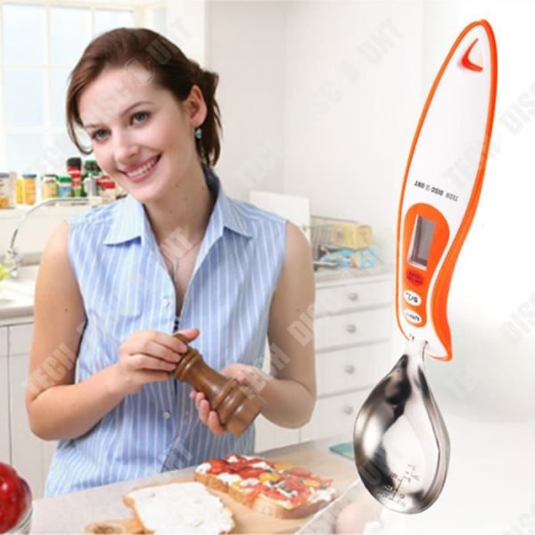 TD® Elektronisk måleske gram digital rustfrit stål multifunktionel kaffe madlavning doserer vejer 30ml orange farve hurtig køkken
