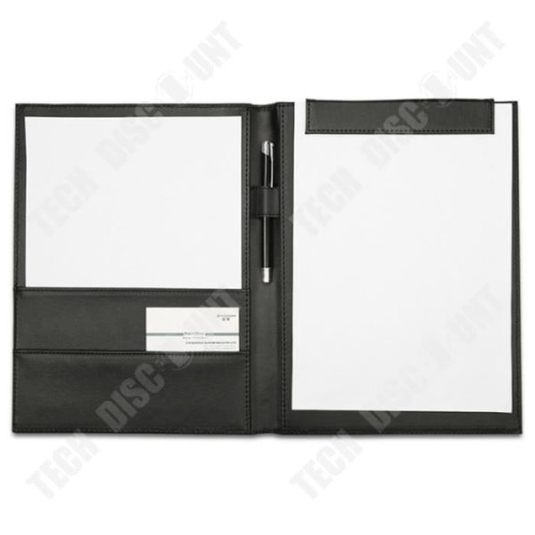 TD® Storage Folder A4 Multi-Function Läder Enfärgad Folder Manager-mapp Business Data Storage Folder