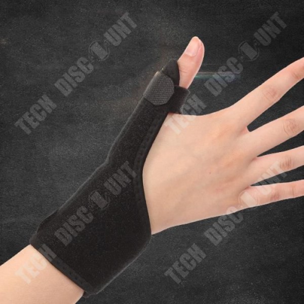 TD® 1x Handled Tumme Led Handskydd Skenstöd Stukning Artrit Handskarrem Mus Fingerkorrigering