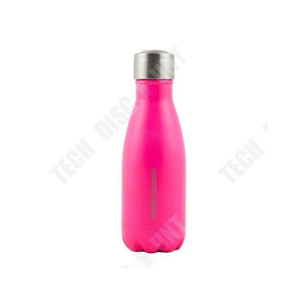 TD® Isoleret Flaske Dobbelt Væg Volumen 260 ml Mat Rosa/Kompakt Form/Ergonomisk/Økonomisk/Stor Volumen/Isolering