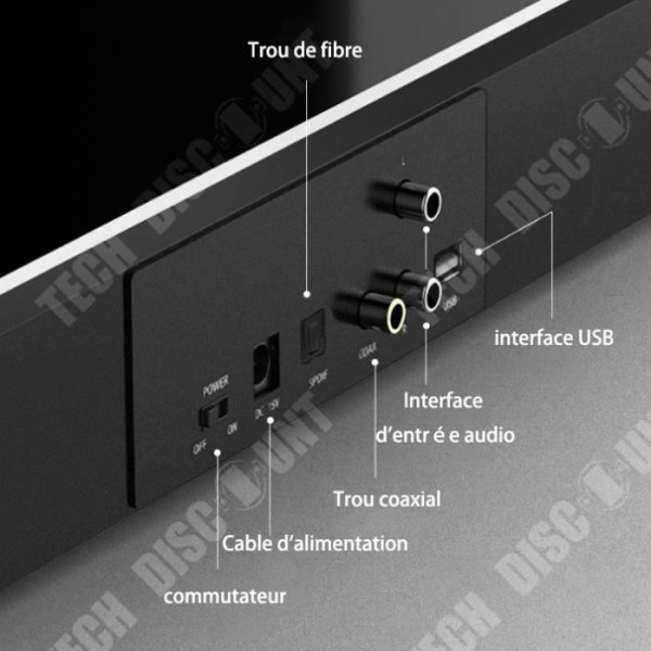 TD® S9 Subwoofer Stereo Hemmabio TV Echo Wall Trådlös Bluetooth-högtalare NFC 10 meter Fjärrkontroll, Touch Control