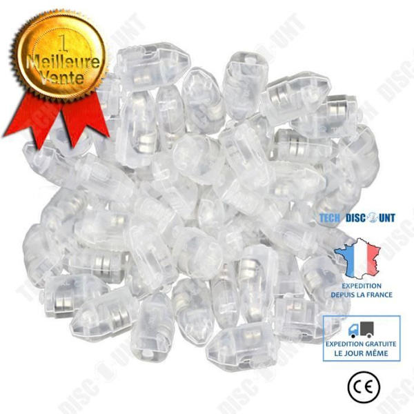 TD® Mini lysande ballong led lysande elektroniskt vitt ljus batteriljusutsändande utan ballonger 50-pack