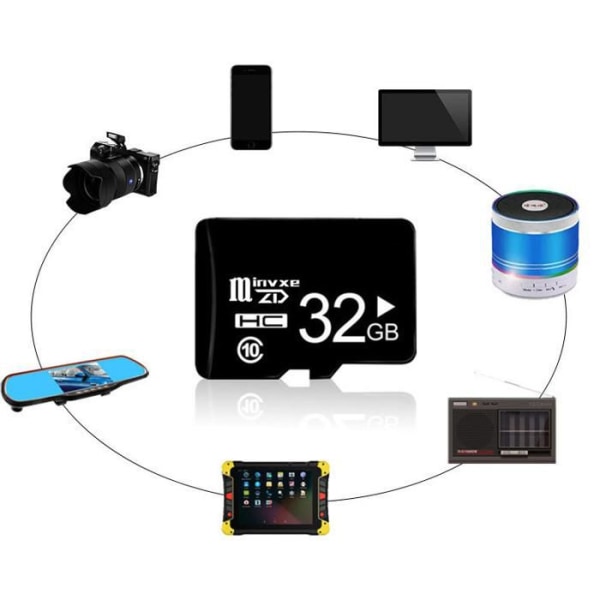 TF TD 32GB micro-SD-kort, höghastighetsläsning, för alla typer av elektroniska enheter