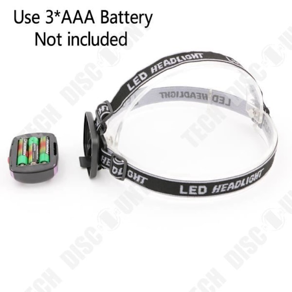 TD® Hovedlys arbejdsbelysning AAA batterier lommelygte campinglanterne pandelampe til udendørs brug miner front