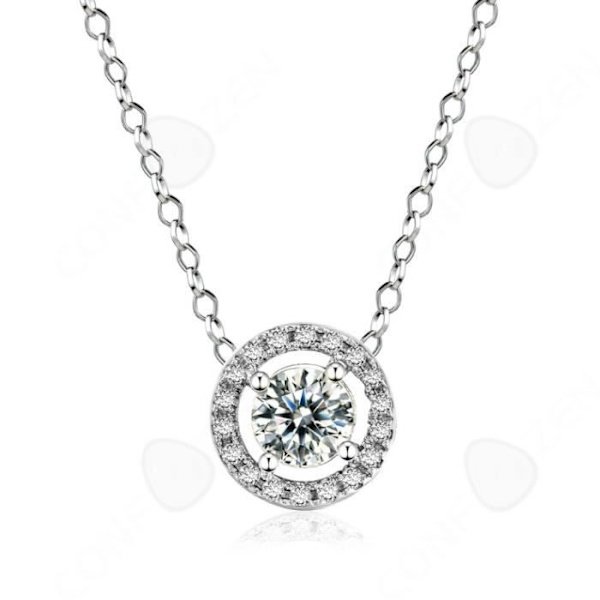 CONFO® Klassiskt runt smyckesset micro zirconia inlagda gränsöverskridande örhängen kvinnligt bröllopsset