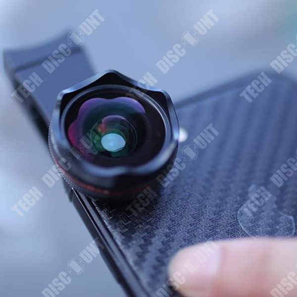 TD® Vlog kamera objektiv til mobiltelefon fire i én vidvinkel makro fisheye selfie fyldlys universel