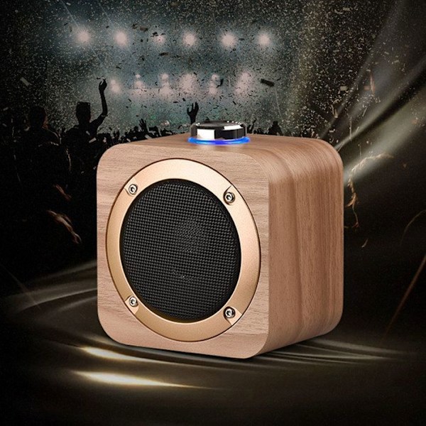 Bluetooth-kaiutin - TD - Malli 105 - Puu - 1200mAh - Stereo surround äänentoisto