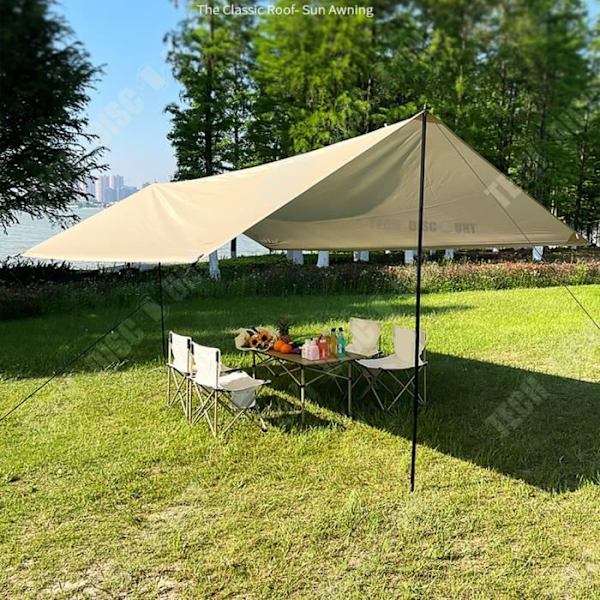 TD® Udendørs telte Oxford lærred camping beskyttelse mod regn og solpiknikudstyr enkelt telt gulv