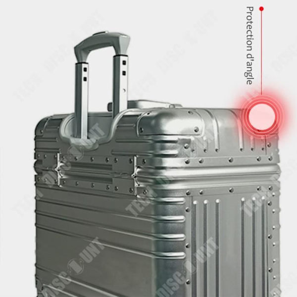 TD® 16 tommer business bagage aluminium ramme trolley kuffert hjul universel rejse hård etui computer boarding etui