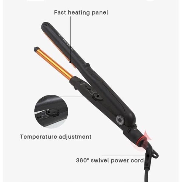 TD® fluffigt hårrotscurler perm U-form bågskena form Morgan perm curlingstick elektrisk curlingstick