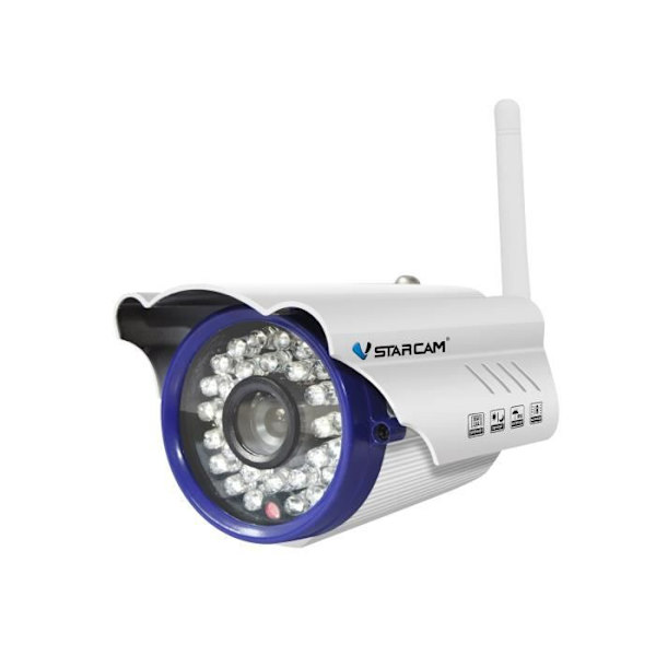 IP-kamera för övervakning - LCC® - Webbkamera - HD 720P - Infraröd vision - Plug & Play