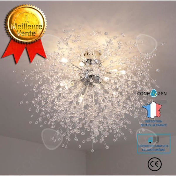 CONFO moderne og simple mælkebøtte lysekrone, stue, soveværelse, stjerne lysekrone, restaurant, café, LED lysekrone, 90cm16 hoveder