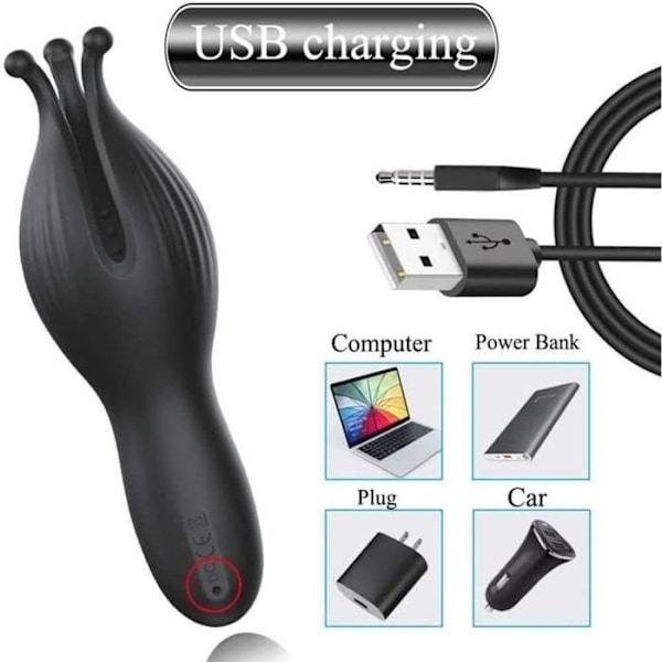 Hierontalaite - Ei eritelty - Malli q5646 - Korkealaatuinen silikoni - Ladattava USB:llä - Joustava