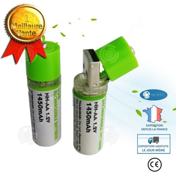 INN No.5 1450mAh Ni-MH uppladdningsbart batteri, återvinningsleksak nr. 5 USB uppladdningsbart batteri