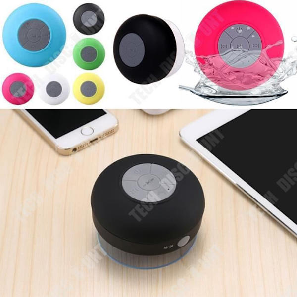 TD® Langaton Bluetooth-kaiutin imukupilla vedenkestävä kannettava kylpyhuoneeseen Yhteensopiva tabletti puhelin tietokone