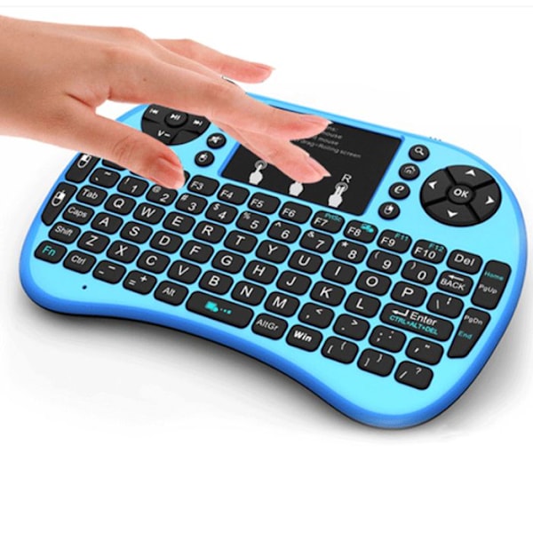 Mini trådløst keyboard TD® 92 taster Baggrundsbelyst Plug and Play