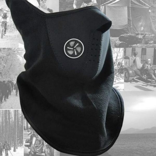 Ulkoilma musta TD® Korkea joustavuus Velcro suljettava Tuulenpitävä ja lämmin ulkoilumaskki