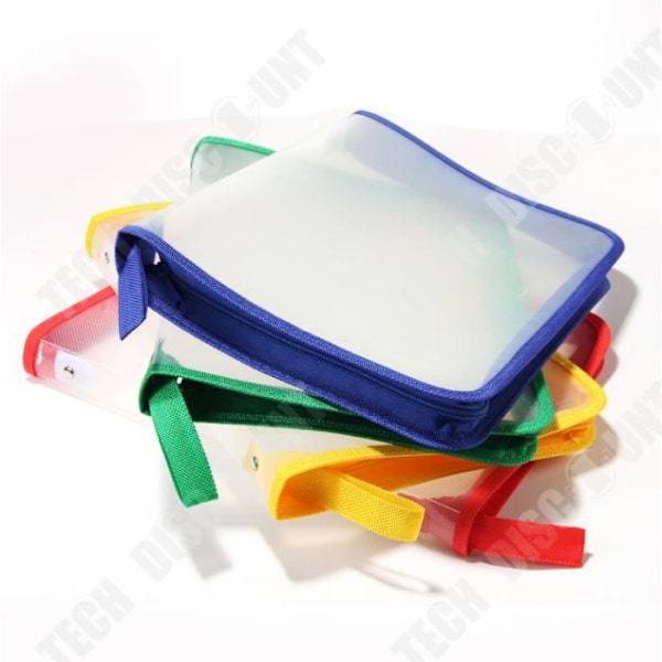 TD® Transparent PP Document Bag with Zipper A4 File Folder Conference Material Document Bag