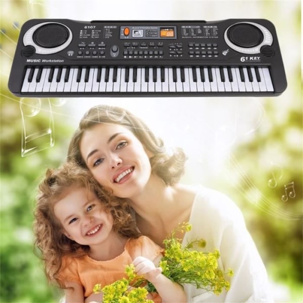 Multifunktionell och delikat 61 digitala tangenter Musik Elektronisk Keyboard Board Leksak present Elpianoorgel för barn