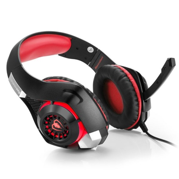 Gaming headset til PS4 Xbox One - TD® - Støjdæmpende mikrofon - LED lampe - Stereo bas - Volume kontrol - Justerbar mikrofon