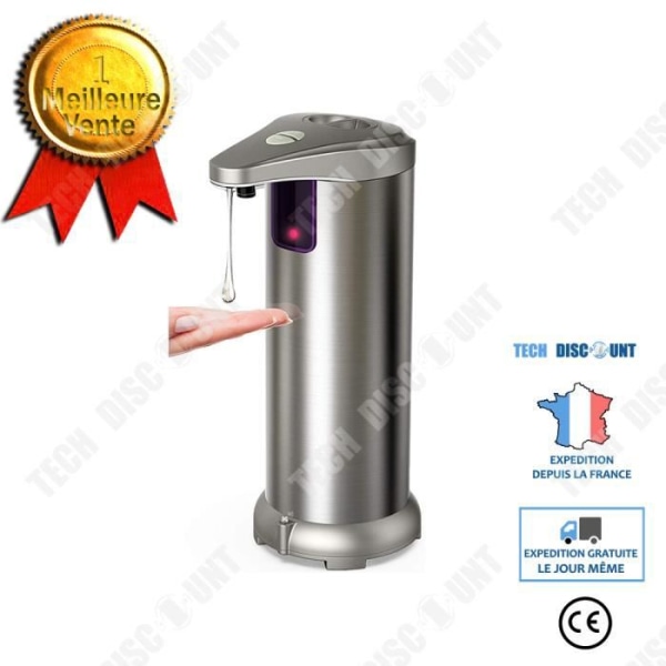 TD® rostfritt stål automatisk tvålautomat, infraröd rörelsesensor, lämplig för badrum, restauranger