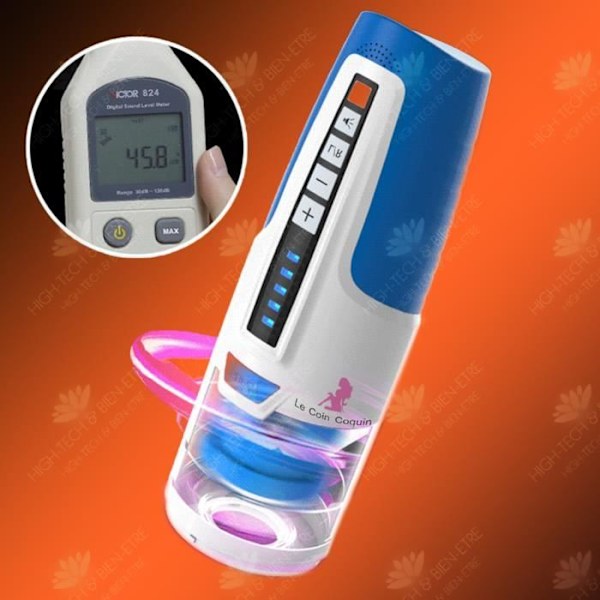 HTBE® Vortex kolv flygplanskopp vuxen ger scenröst manlig tyst USB-laddning automatisk rotation och indragning