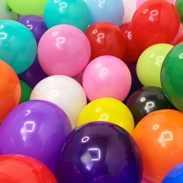 TD® ballonger blandade färger 100 bitar matt runda designade för festdekorationer