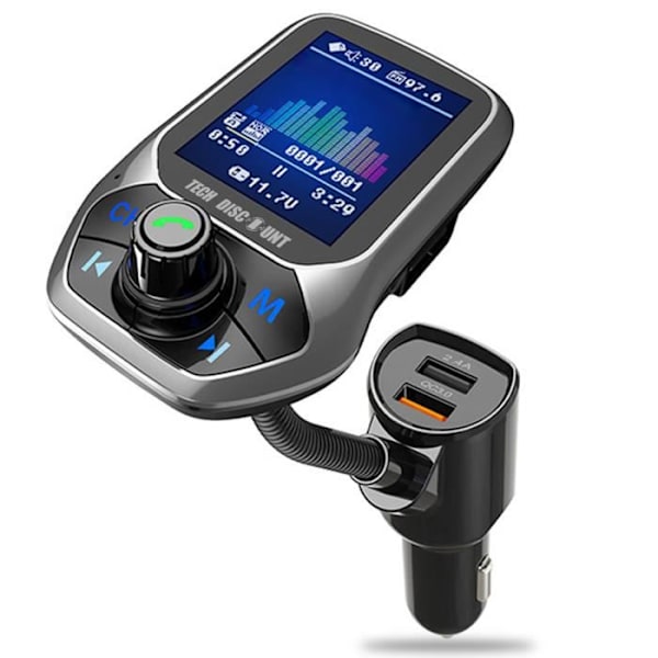 Stort skærm bil bluetooth mp3-afspiller usb musikdisk biloplader biltransmitter
