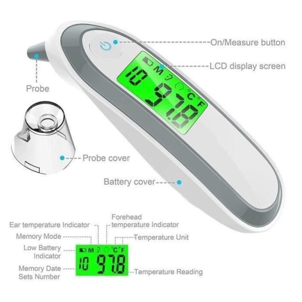 TD® smart mätinstrument 5,7x3,2x3mm enklicksmätning hemmabruk lätt att bära minimätinstrument