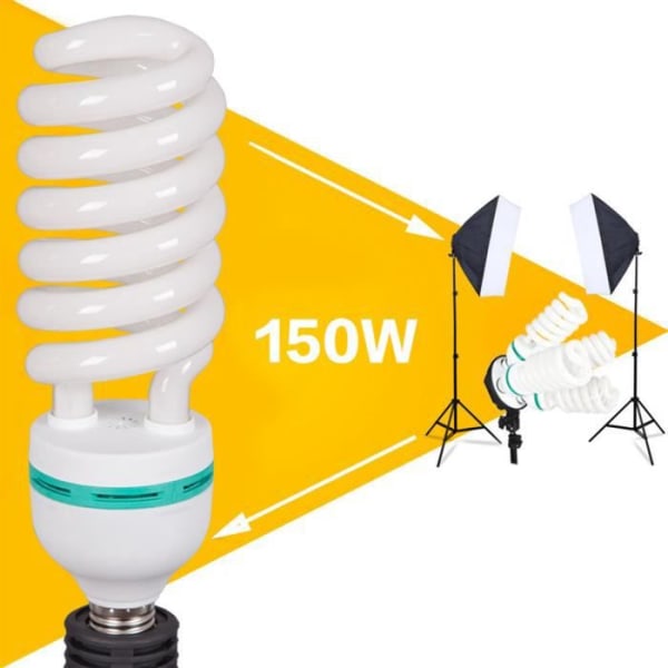 TD® E27-lampa 220V 135W CFL 5500K Lampbelysningsljus - Studiolysrör - Halogen LED - Ljust och ljust