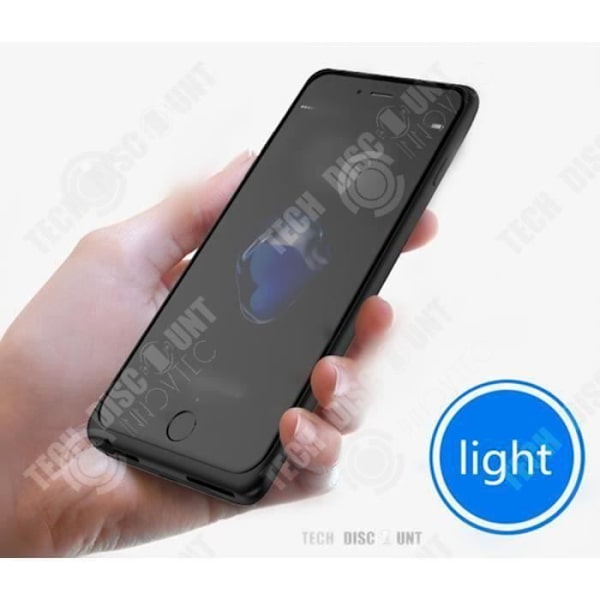 INN® Genopladelig Ekstern Batterioplader til iPhone Case Batterisag Strømcover Forlænger Sager