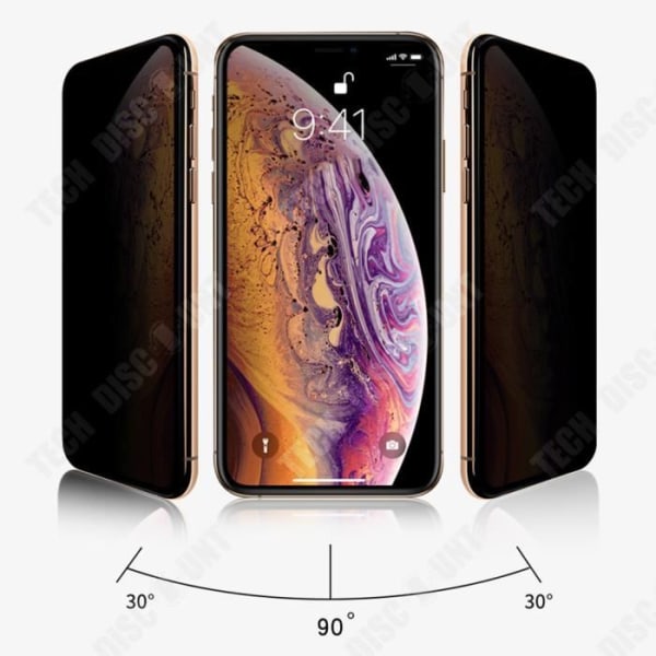 TD® karkaistu lasifilmi iphone 11, yhteensopiva Apple 11:n anti-peeping -kalvon kanssa, täydellinen näytön lasifilmi.