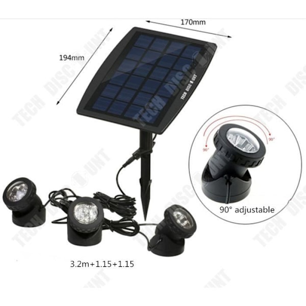 TD® Solar lampa utomhus trädgård dekorativ camping led vit mark ljus kraftfull design belysning vattentät vattentät dekoration