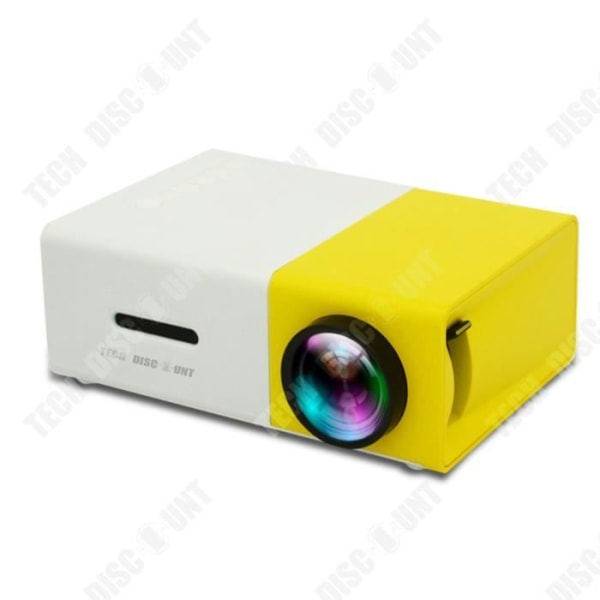 TD® Bärbar Micro Mini Projektor Hemma Privat Cinema LED Liten Bärbar Utomhusfest Carnival Beamer HD 1080p projektion