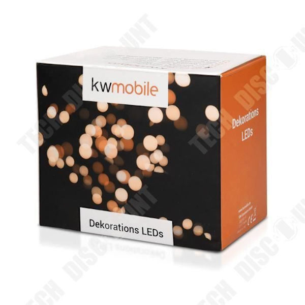 TD® LED 10m - Kobbertråd med fjernbetjening 8 justerbare belysningsmodes - 100 multicolor LED indendørs e