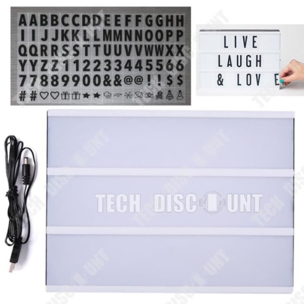 TD® Ljuslåda bokstäver siffermeddelande Hem DIY LED kraftfullt ljus komponera skriv kreativ bio flexibel tavla